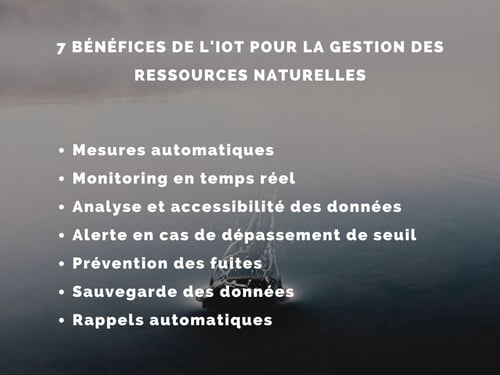 gestion ressources naturelles iot